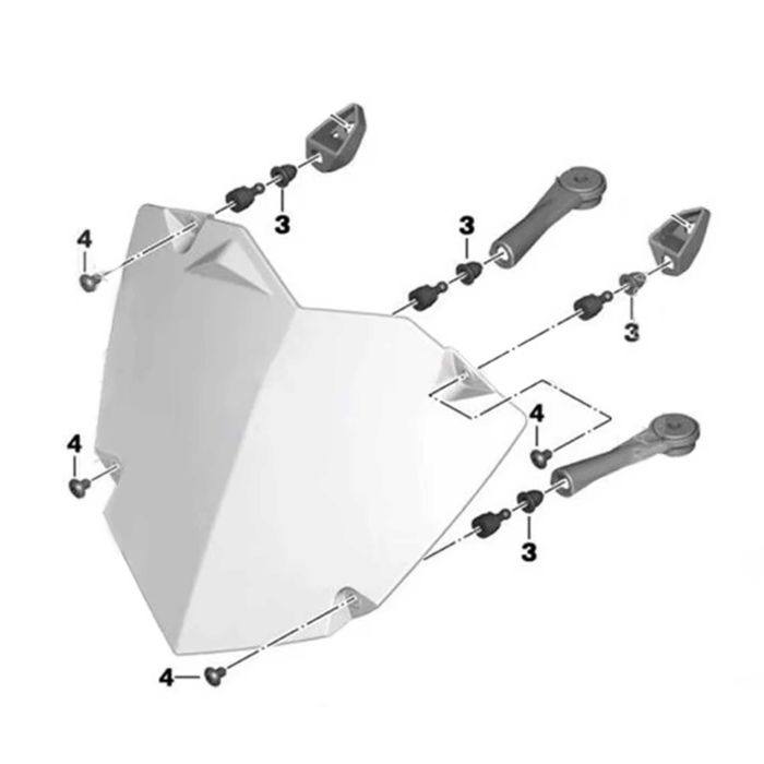 Protectie far transparenta BMW R1250GS R1200GS ADV 2013-2021