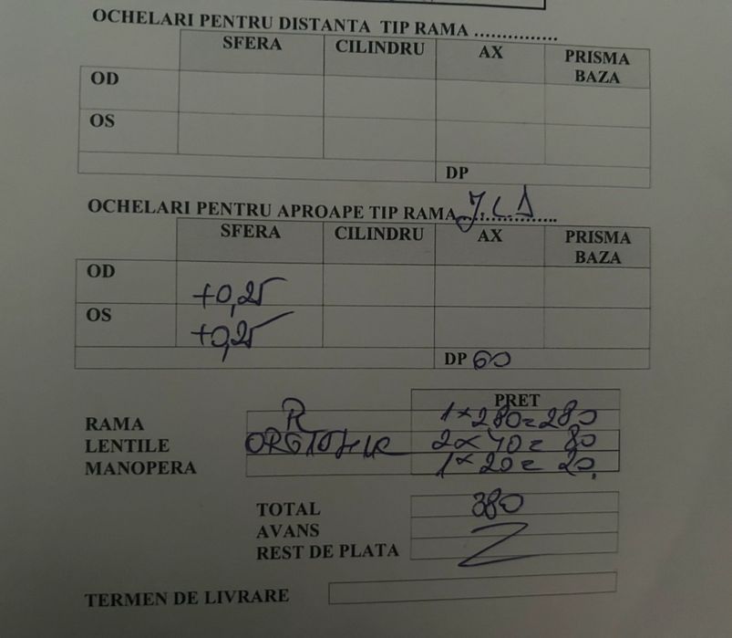 Ochelari cu dioptrii