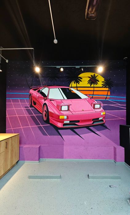 Роспись стен, художник