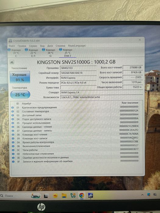 M2 nvme kingston 1tbс радиатором