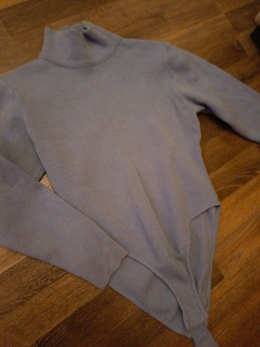 Боди шерстяное нежно голубого цвета