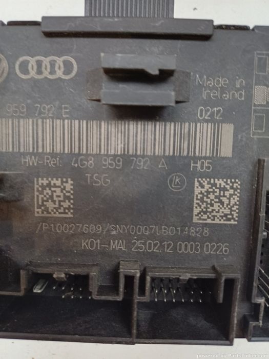 Calculator Confort Audi A8 Iii (4H2, 4H8, 4Hc, 4Hl) [ 2009 - 2018 ] Oe