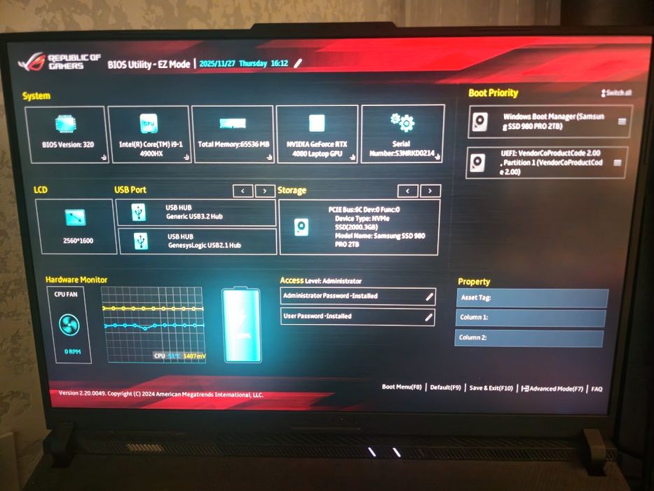 Ноутбук Asus Rog Strix Skar18