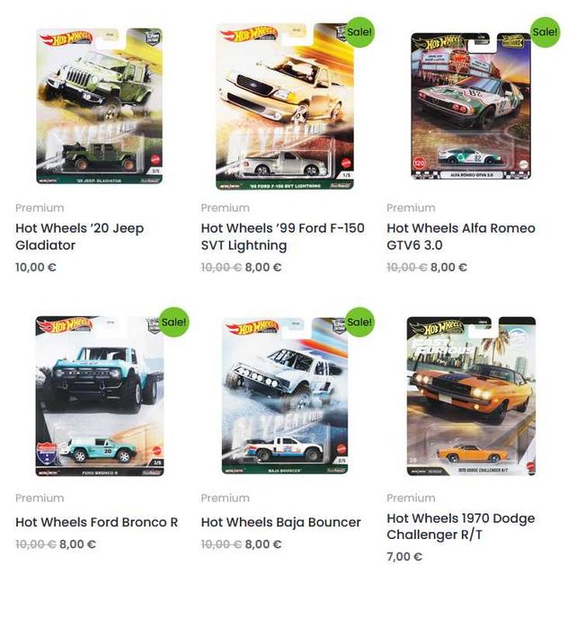 Метални колички Hot Wheels Premium, RLC и Ferrari Racer
