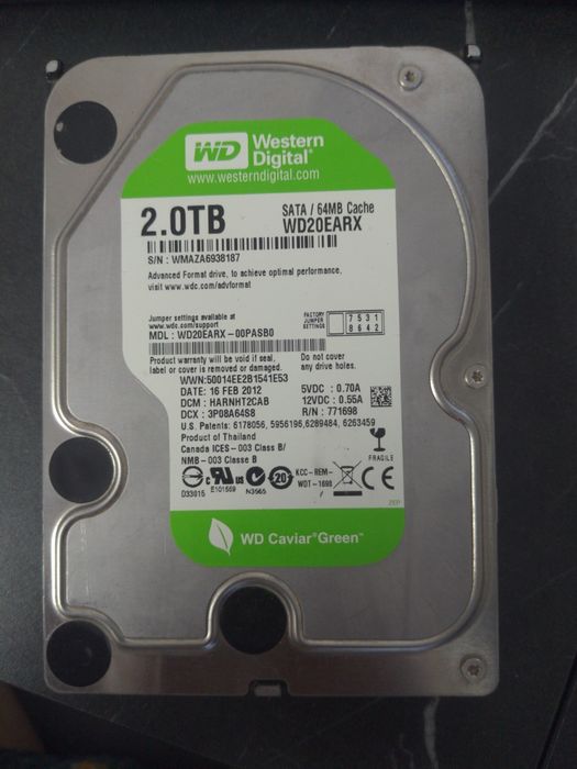 HDD 2tb. Жёсткий диск