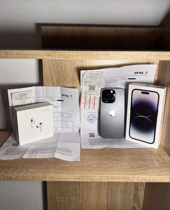 Iphone 14 Pro 128gb 82% КАТО НОВ с Airpods 3