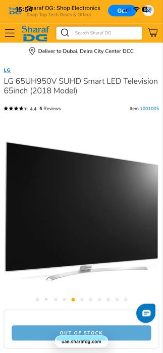 Tv LG 65 inch smart defect se stinge dupa un minut nici-o bloblema la displei