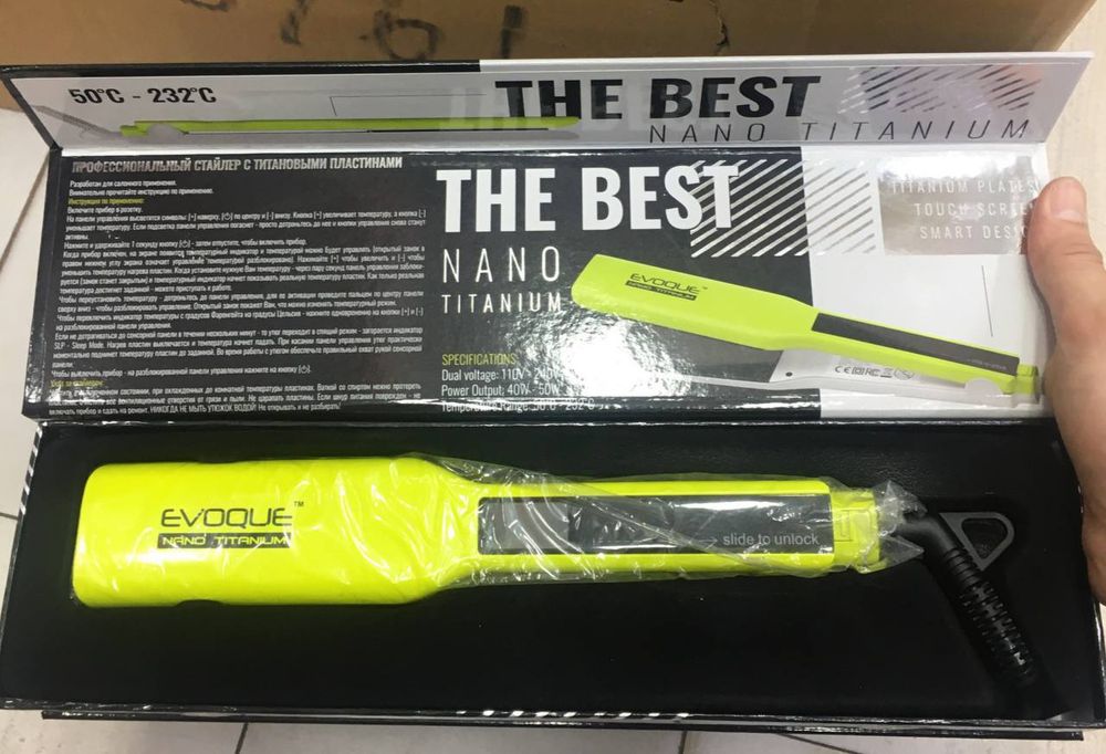 Keratin ucun dazmol EVOQUE 
Nano Titanium 

Eng zori