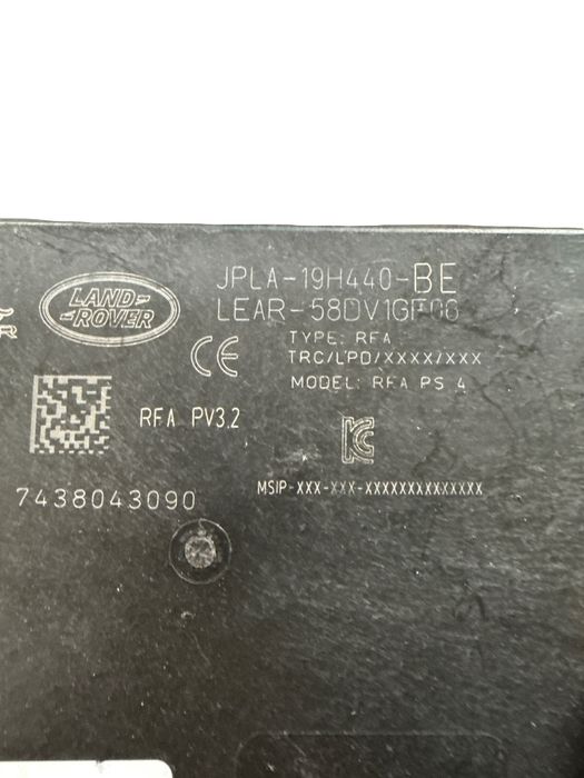 Modul Keyless Entry Range Rover Sport L494 Jpla 19H440 Be