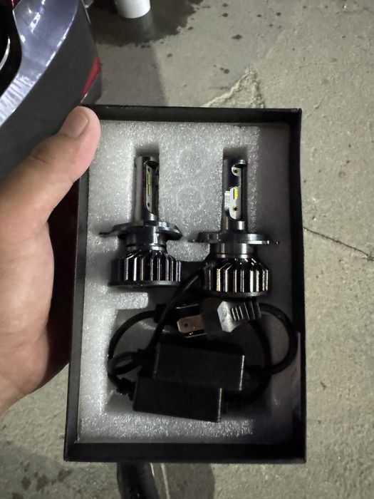 LED фара H4 с кулером