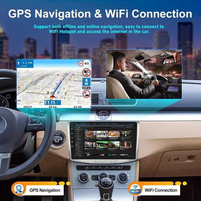 Мултимедия за VW Magotan CC PASSAT B7 B6 Android Навигация двоен дин 2