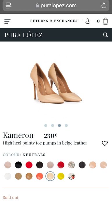 Дамски обувки на ток Pura Lopez