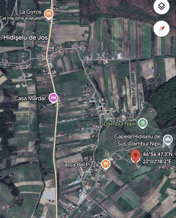 Teren intravilan Hidiselu de Sus