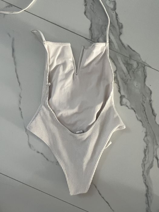 Costum baie intreg Bershka M alb