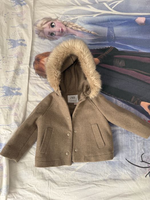 Cojocel Zara fetita, marimea 92, gluga cu blanita