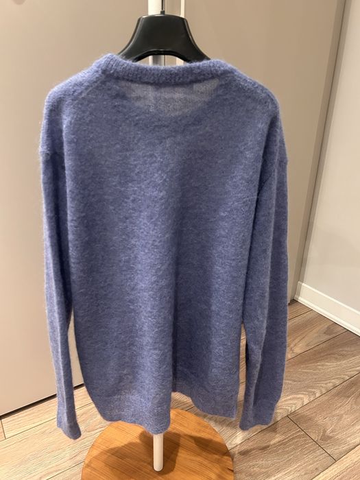 Max Mara вълнен пуловер в син модерен цвят