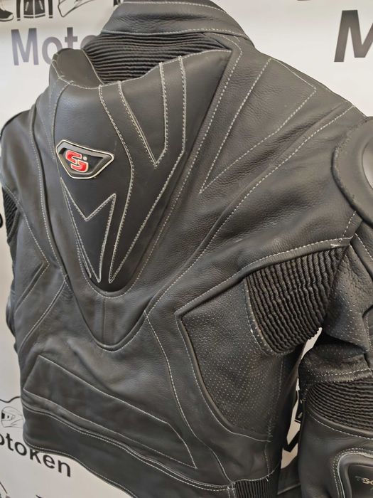 Costum moto piele Tschul cu cocoasa marime 50