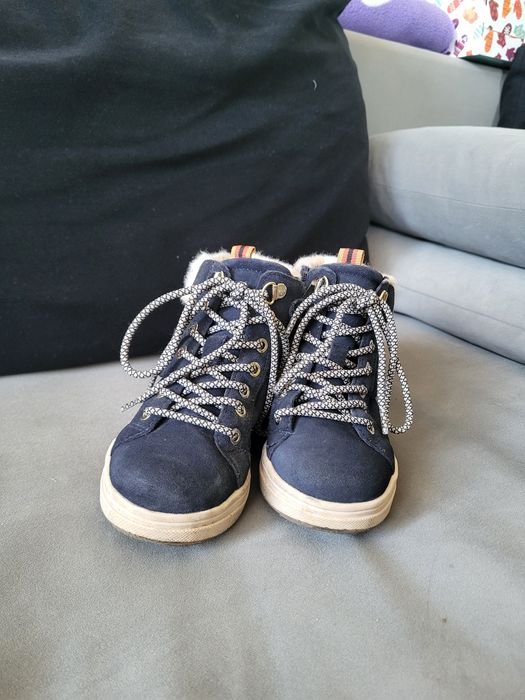 Детски велурени зимни обувки Geox Rebecca