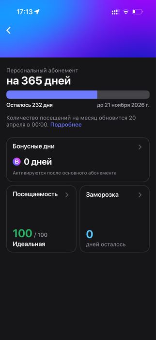 Аббонемент 1 фит