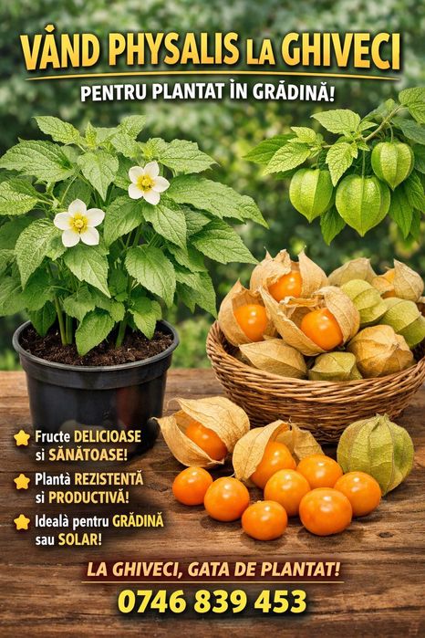 Vând Physalis la ghiveci