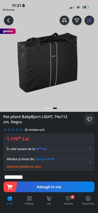 Pat pliant ( manej) babybjorn