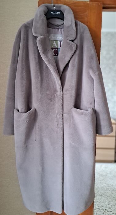 Шуба из премиум экомеха