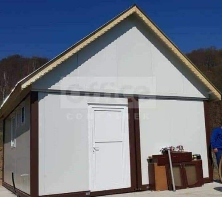 Vand container modular tip casa de locuit din structura metalica învel