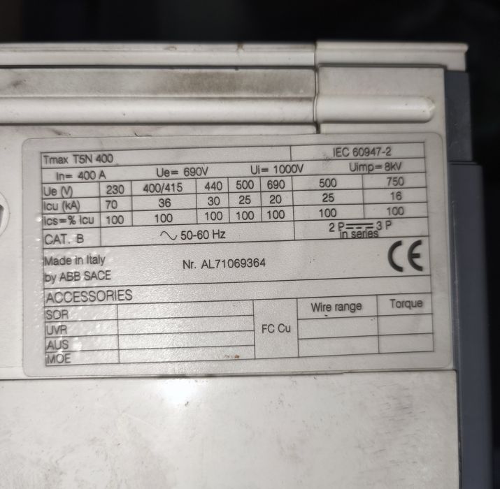 Автомат 400А ABB, IEK, КЭАЗ, LS
