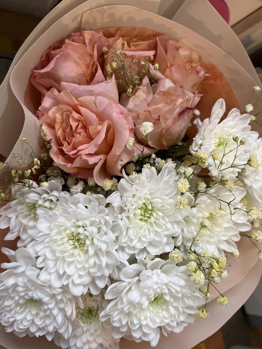 Букет розы свежые