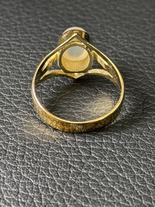 Златен пръстен Ахат чисто нов Gold 14K 585 prasten zlaten