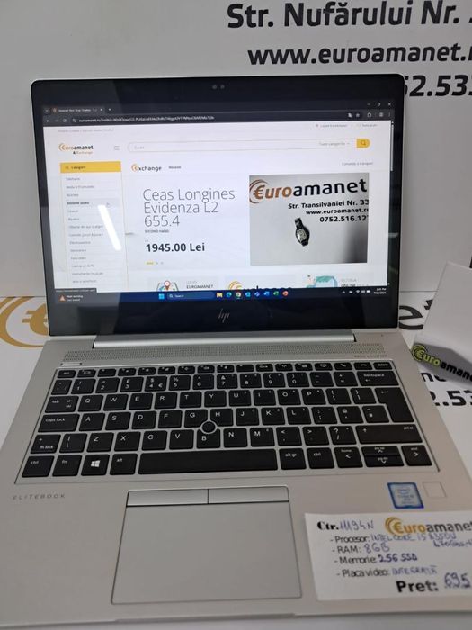 Laptop HP 15.6? FHD Intel Core i5-8350U 3.60GHz, 8G, 256GB SSD -N-