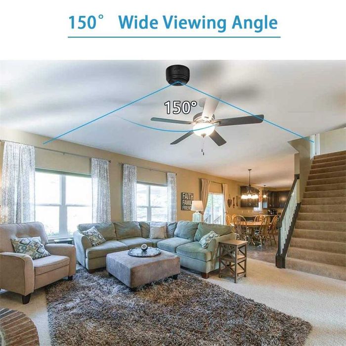 Mini camera LySuyeo supraveghere 1080P WiFi cu detectare miscare