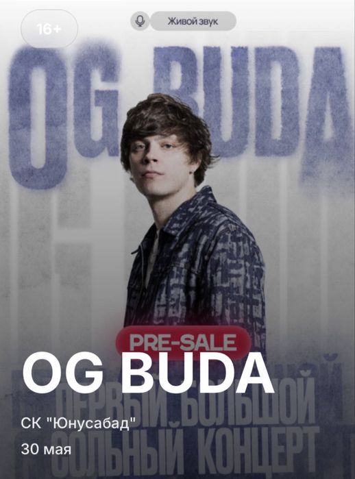 Билет OG Buda фанзона