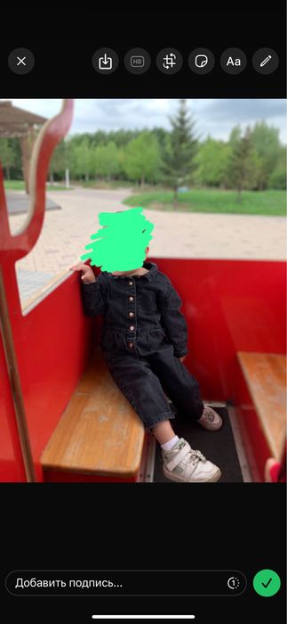 Джинсовый Комбинезон ZARA