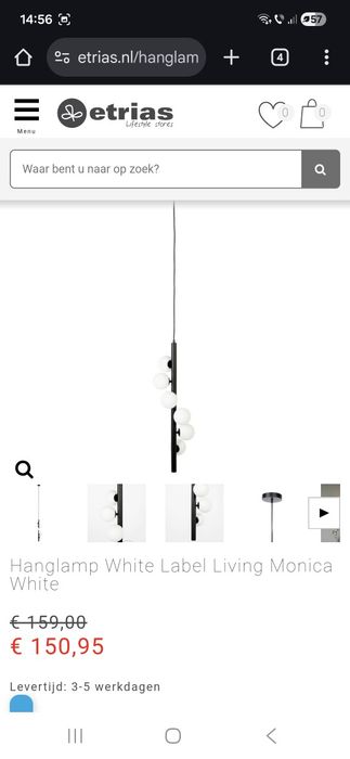 Lampadar pendul Monica White