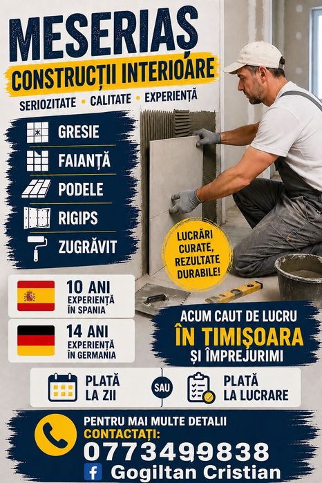 Oferte servici meseriași