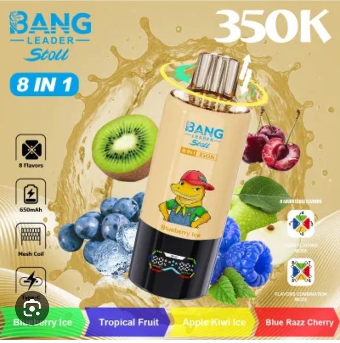 NOU! Bang Leader Stoll 350.000 Puffs 8 in 1 Reîncărcabil