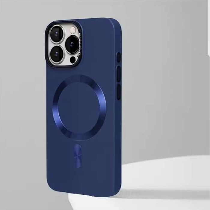 Калъф MagSafe iPhone 14 / 15 / 16 серия луксозен твърд гръб