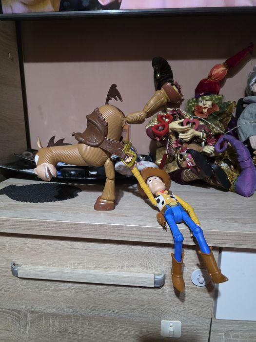 Woddy si Bullseye. Figurine Toy Story.