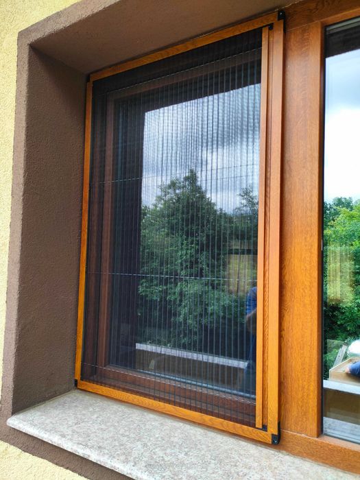 Комарници плисе / комарник хармоника. Производство и монтаж