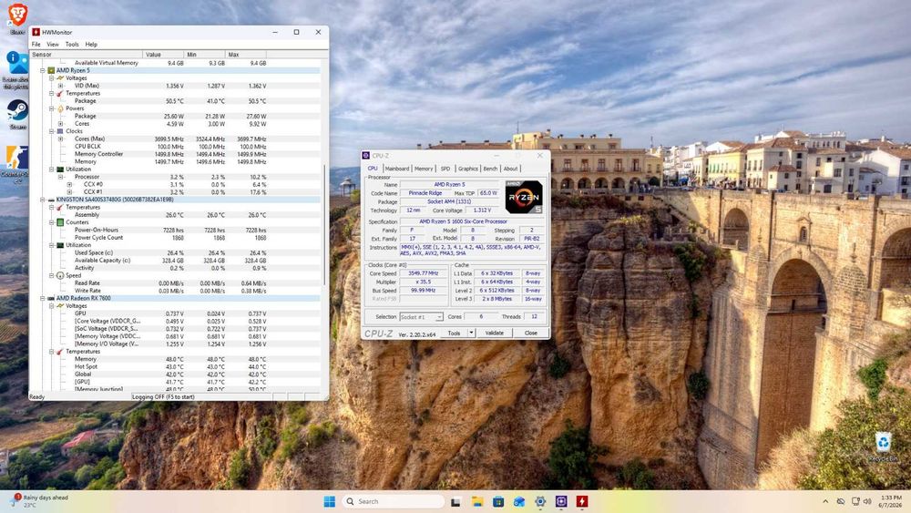 PC Gaming Ryzen 5 | 16GB RAM HyperX | Sursă Corsair 650W |
