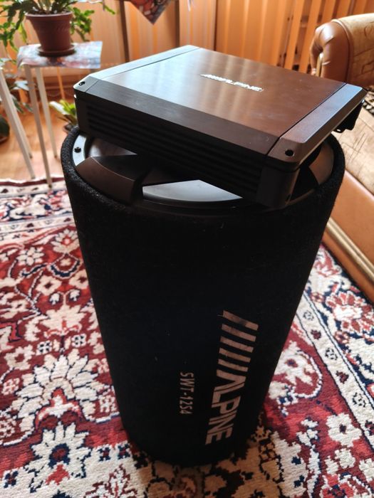 Subwoofer Alpine+Amplificator SWT-12S4 + BBX-T600