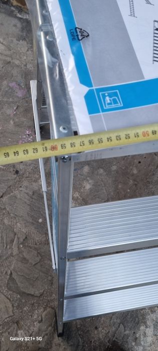 Scara pliabila din aluminiu 2×4 trepte