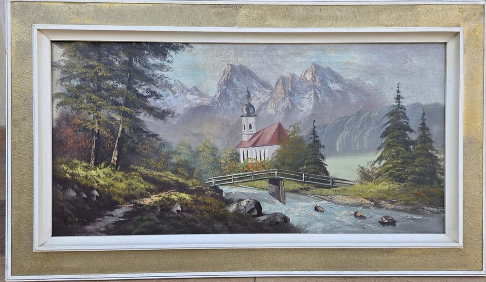 Голяма маслена картина пейзаж