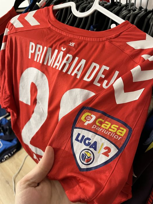 Tricou de fotbal Unirea Dej Hummel Liga a 2a casa pariurilor Marime M