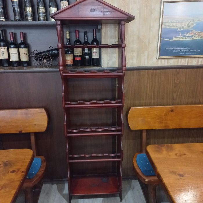 Продява стилаж за бутилки виво.почти нов