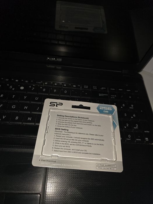 Card ssd 256gb plus laptop asus pt piese