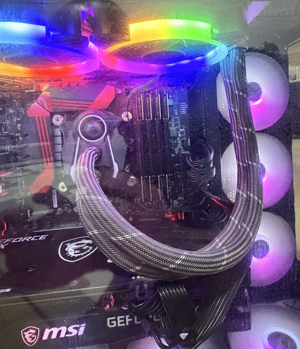 MSI Z170A PRO/RTX 3060 Ti/32GB DDR4/480GB/Водно охлаждане Artic/RGB