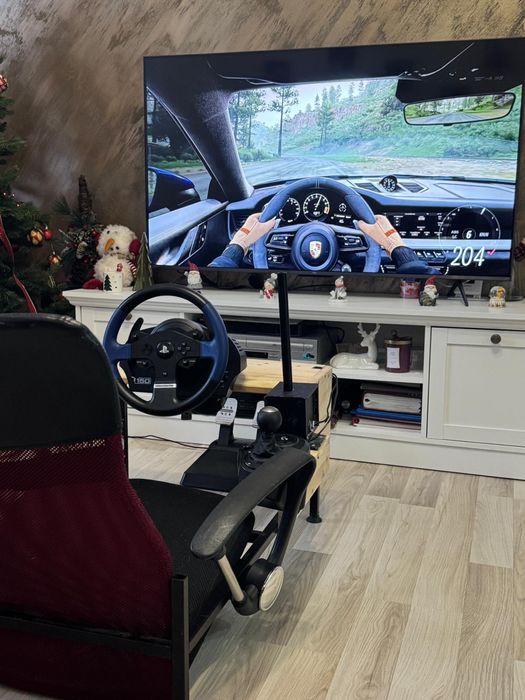 Volan Thrustmaster T150 Pro Playseat schimbator Logitech 3 pedale