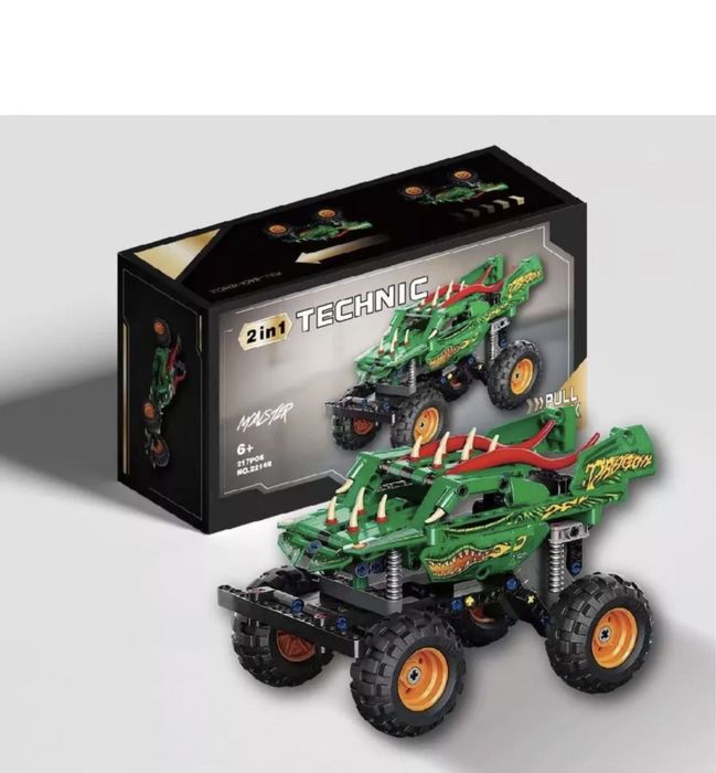 Машинка лего монстр